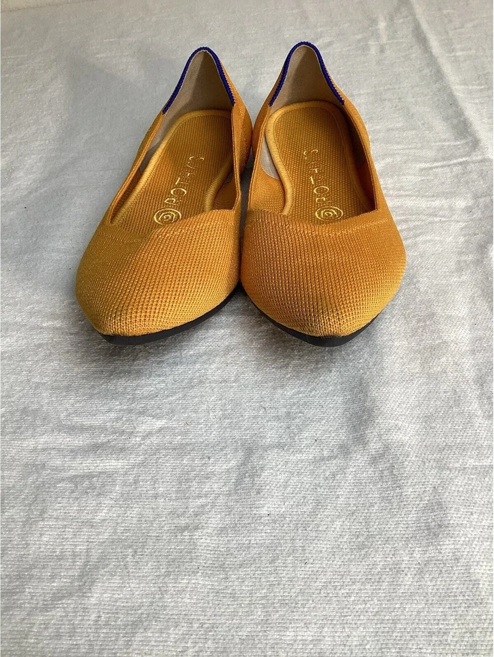 Rothy's The Point Marigold Yellow Flats Women's Size 8